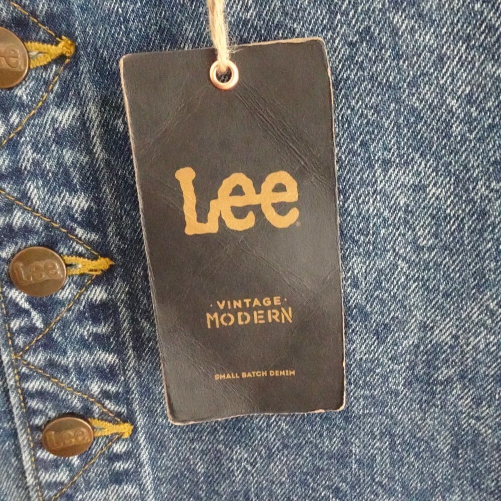 Lee Denim Jean Skirt Women's Size 25 Blue High Rise Midi - Picture 4 of 10